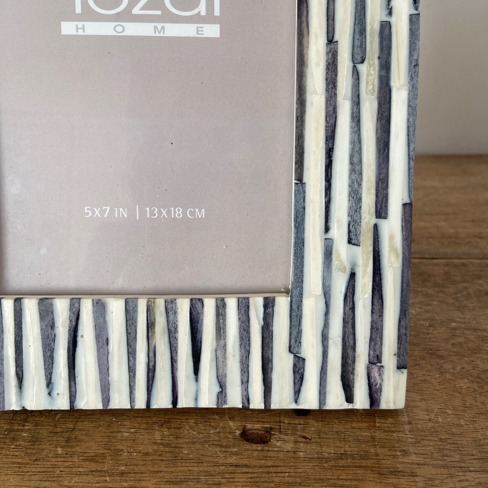 Tozai Grey Stripes Photo Frame - Picture 5 of 10